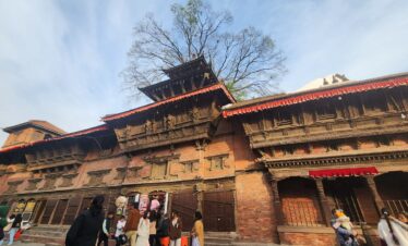 The view of Kathmandu Darbar Square.