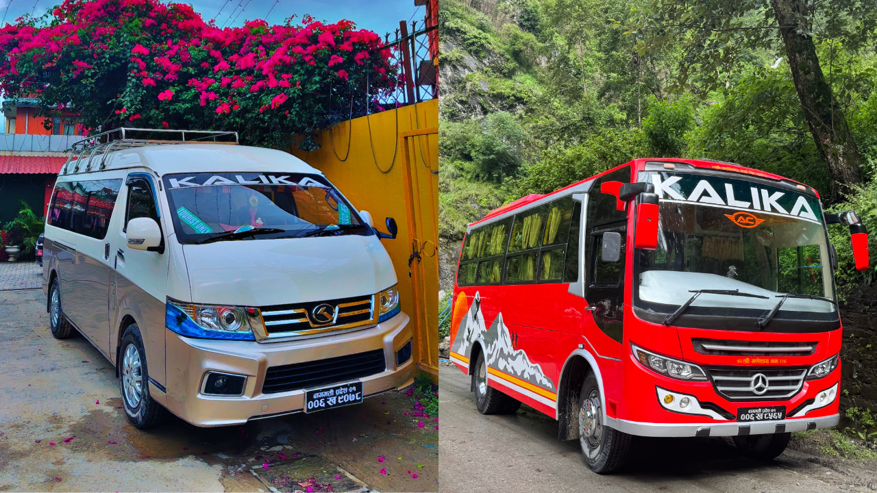 vehicle fleets of Explora Nepal Holidays.